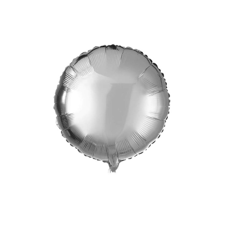 Adeer 18" Silver Round Shaped Foil Balloons Mylar Helium Balloons for Birthday Party Wedding Baby Shower Decorations, Pack of 20 - Image 1